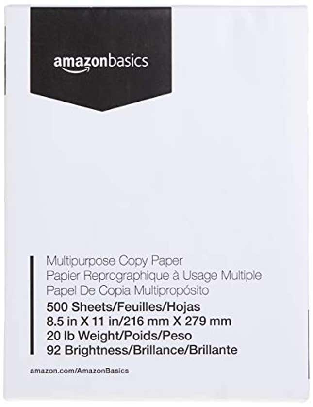 Image for article titled Amazon Basics Multipurpose Copy Printer Paper, Now 10% Off