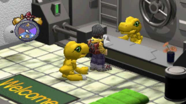 A kid goes to a Digimon store. 