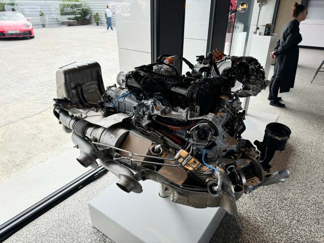Engine cutaway of a 2025 Porsche 911 Carrera GTS