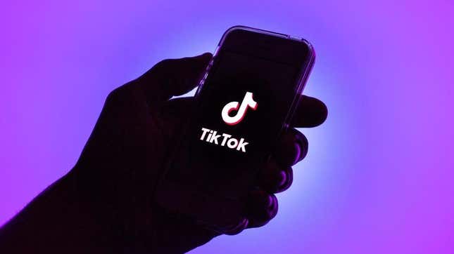 شعار TikTok على الهاتف الخليوي