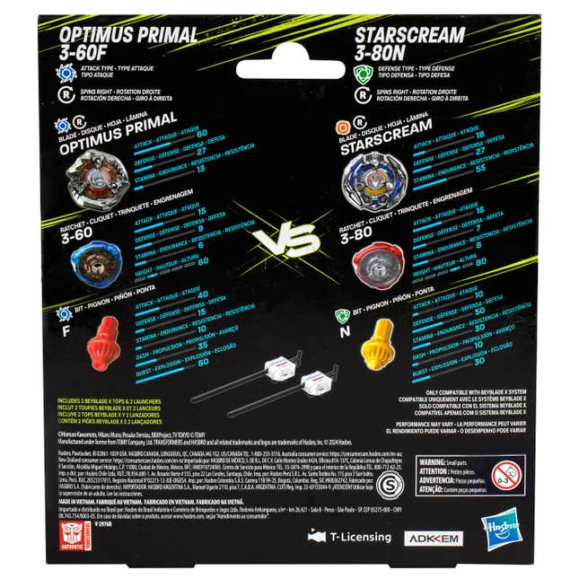 Image for article titled There&#39;s More Than Meets the Eye With Hasbro&#39;s Transformers Beyblades