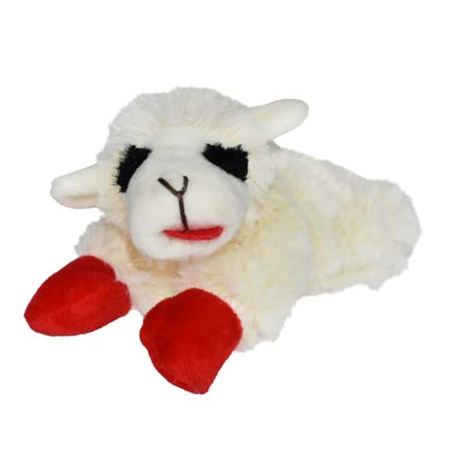 Image for article titled Multipet INTERNATIONAL 843140 Lambchop Plush Squeak Toy Mini for Pets, Now 33% Off