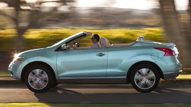 The Nissan Murano Cabriolet in pale blue