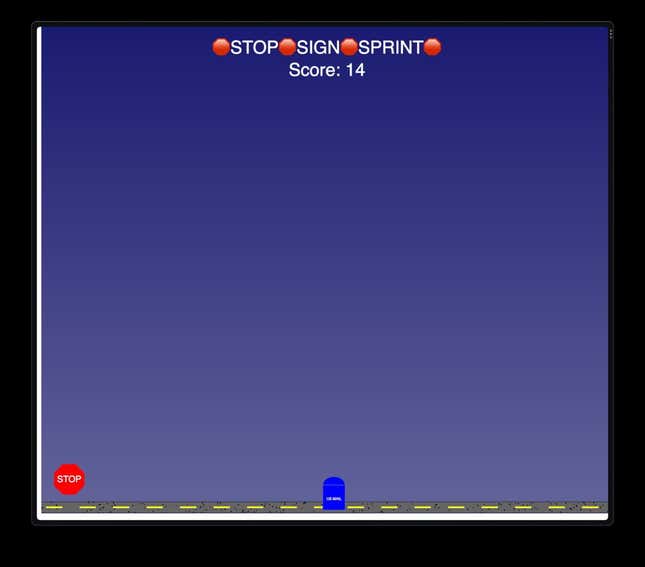 Stop Sign Sprint Screenshots and Videos - Kotaku