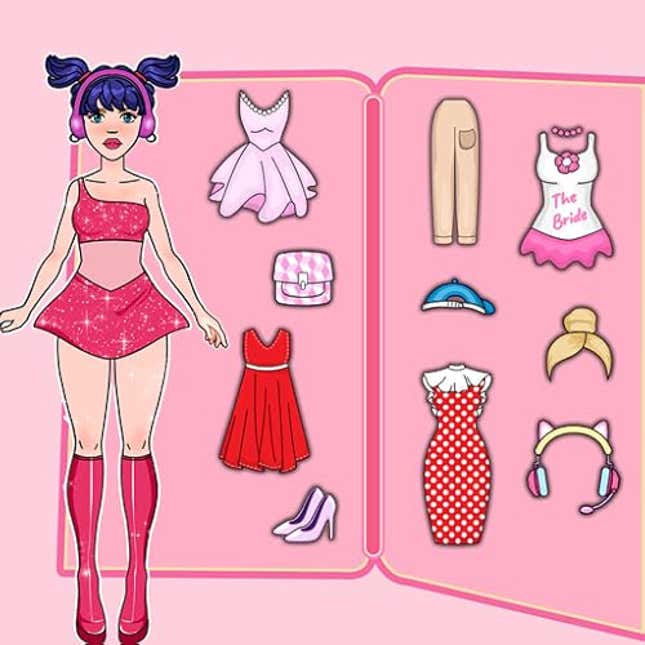 Image for article titled DIY Paper Doll Fashion Dress Up: Princess Magic Makeover Challenge, Now 60% Off