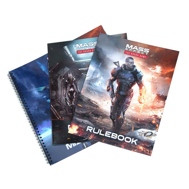 The Mass Effect Board Game rulebooks.