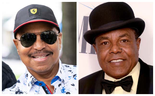 Marlon Jackson, links; Tito Jackson.