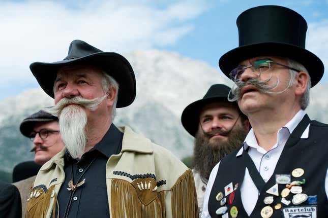 Image for article titled Photos: Prize-winning facial hair from the 2015 World Beard and Moustache Championship