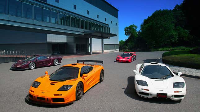 Four Mclaren F1 hypercars 