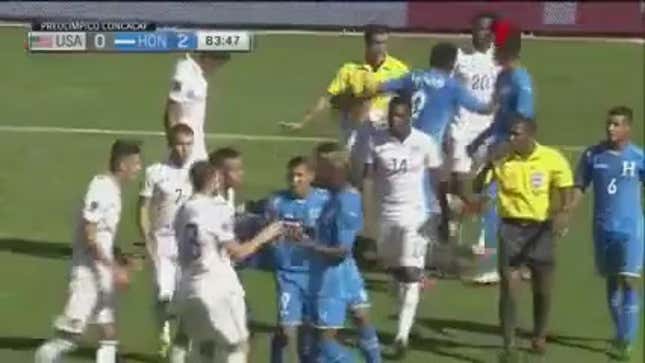 U.S. Soccer Loses To Honduras, Gets Into Big Shoving Match