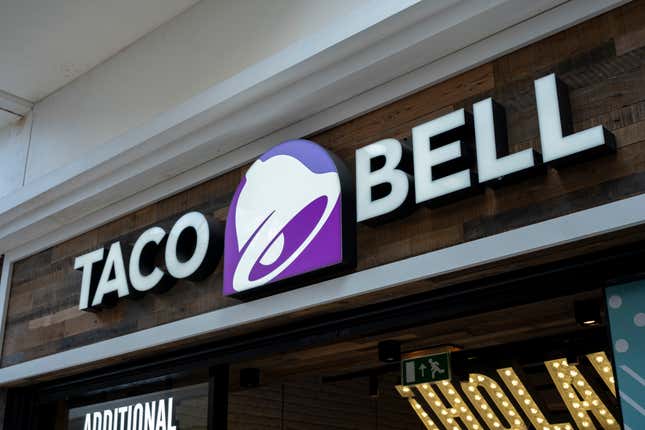 A Taco Bell in London, United Kingdom. 