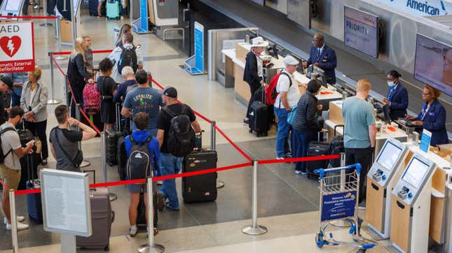 Passagers à l’aéroport international de Philadelphie