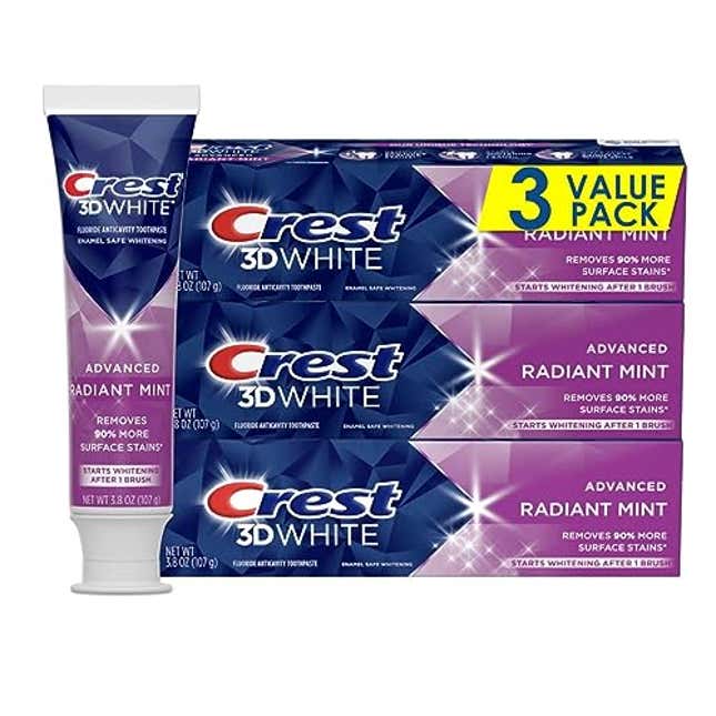 Image for article titled Crest 3D White Toothpaste Radiant Mint, Now 14% Off