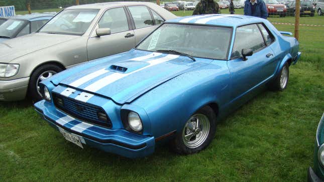 Un Mustang II muy antiguo, tal como fue registrado el 13 de febrero de 1974.