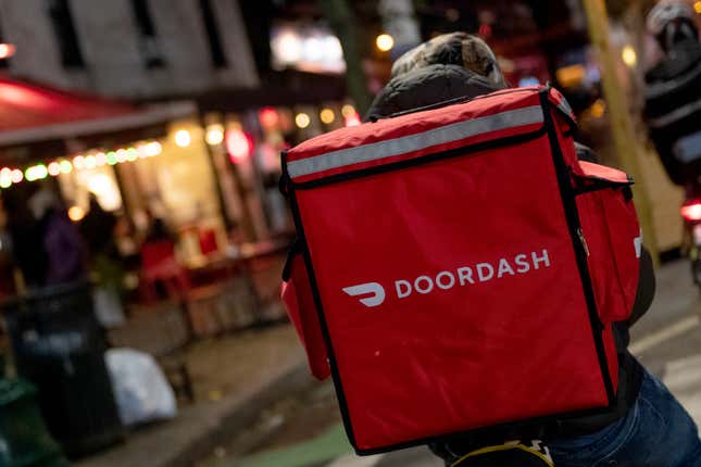 Image for article titled DoorDash Drivers Are Paid So Poorly, It’s A Human Rights Issue: UN