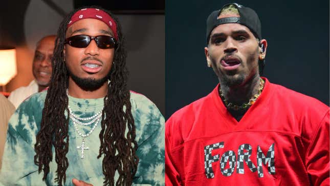 Image for article titled Quavo Concert Gets the Tiniest Turnout: Is it Chris Brown Sabotage?