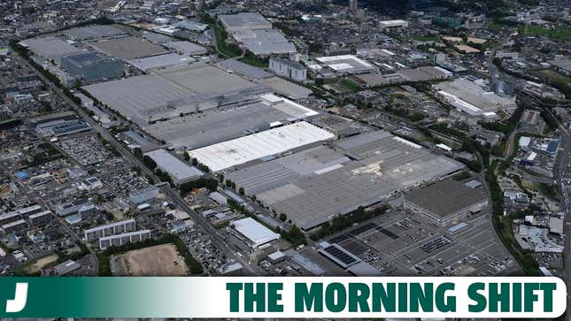 An aerial photo shows the Motomachi factory of Japanese TOYOTA MOTOR CORPORATION in Toyota City, Aichi Prefecture on Aug. 29, 2023.