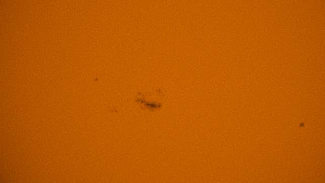 The AR357 sunspot group, as seen through a Unistellar Equinox telescope on February 9, 2024.