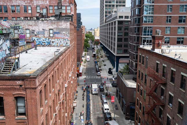 Residential apartment buildings are seen on July 26, 2022, in the Brooklyn borough of New York City. With the easing of the Covid pandemic, rents in New York City have risen significantly in the last six months, with the average rent now above $5,000 a month.