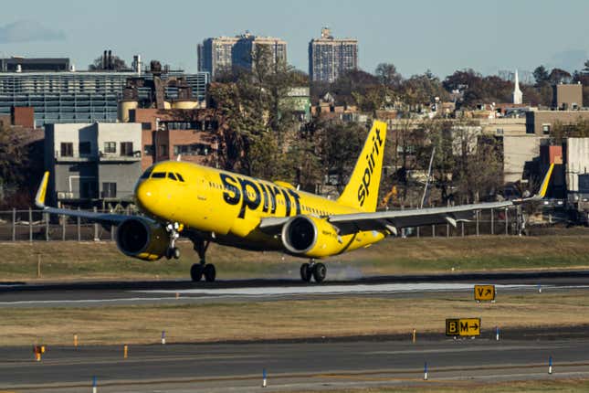 A Spirit Airlines plane