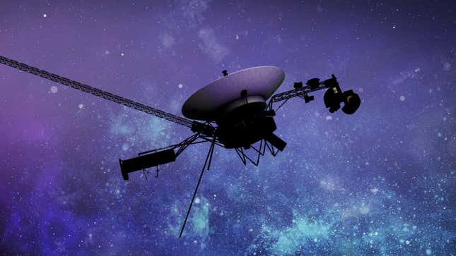 Voyager 1 uzay aracının bir sanatçının tasviri.