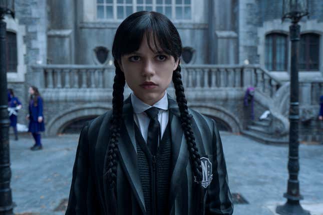 Wednesday Adams looking scary