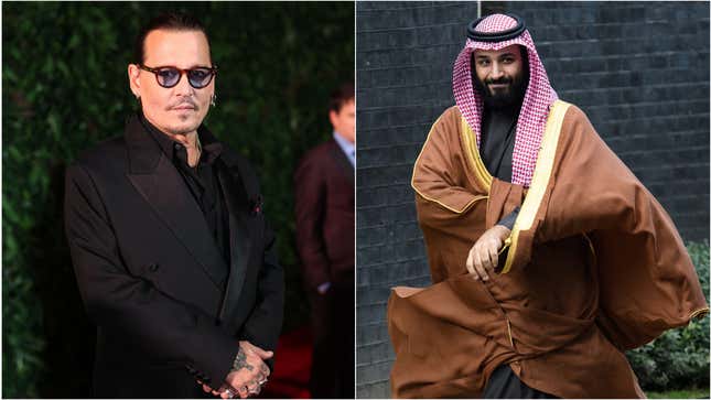 Johnny Depp;  Mohammed bin Salman