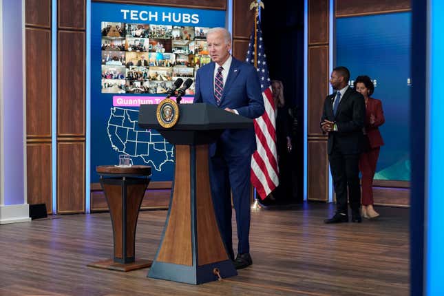 President Joe Biden walks to the podium during an event on the economy in the South Court Auditorium of the Eisenhower Executive Office Building on the White House complex, Monday, Oct. 23, 2023. (AP Photo/Jacquelyn Martin)