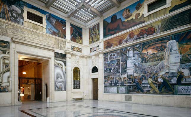 Image for article titled When Detroit Auto Workers Defended a Diego Rivera Mural Against Protests From the Rich