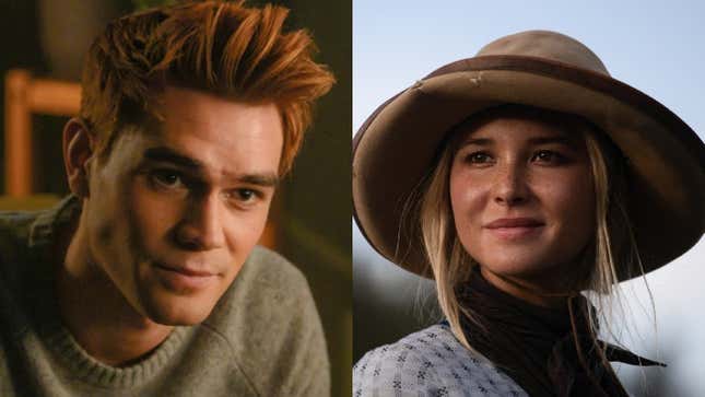 KJ Apa from Riverdale, Isabel May from 1883.