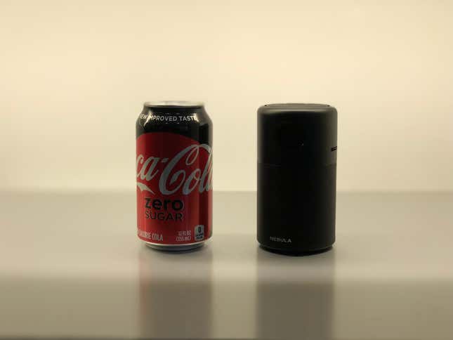 soda can size projector