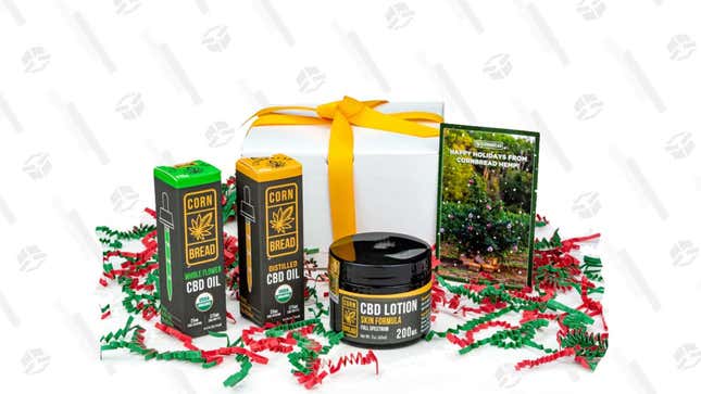 Holiday Survival Kit | $53 | Cornbread Hemp | Promo code KINJA50
50% off Sitewide | Cornbread Hemp | Promo code KINJA50
Certified Organic CBD Oil | $32 | Cornbread Hemp | Promo code KINJA50