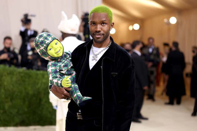 Frank Ocean attends The 2021 Met Gala Celebrating In America: A Lexicon Of Fashion at Metropolitan Museum of Art on September 13, 2021 in New York City.