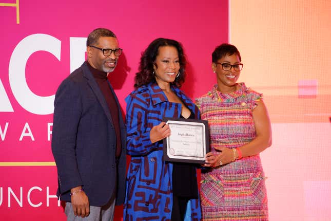 Derrick Johnson (L), Angela Barnes (Middle) and Karen Boykin-Towns (R)