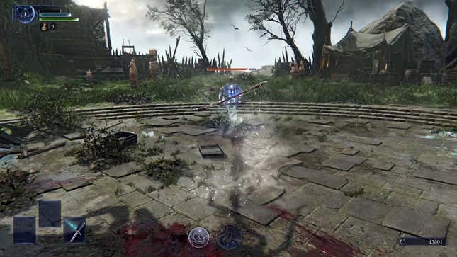 The Duchess goes invisible in front of an enemy.