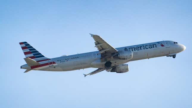 An American Airlines plane