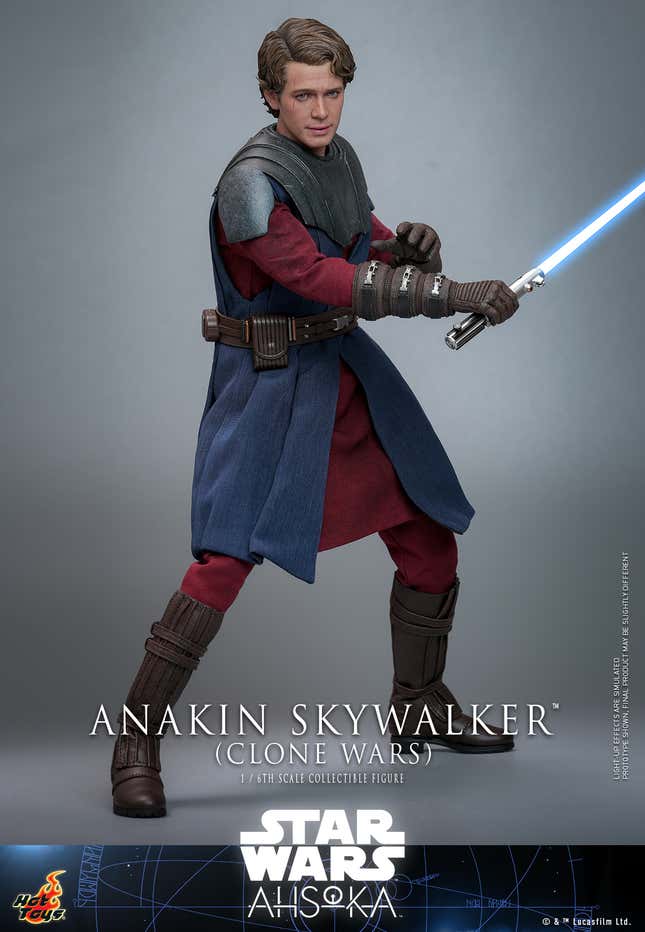 Image for article titled Hot Toys&#39; New Ahsoka Anakin Skywalker Smashes Hayden Christensen Into Clone Wars