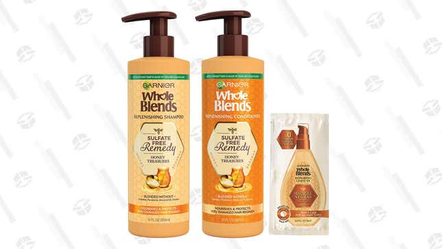 Garnier Whole Blends Honey Treasures Replenishing Shampoo and Conditioner | $14 | Amazon