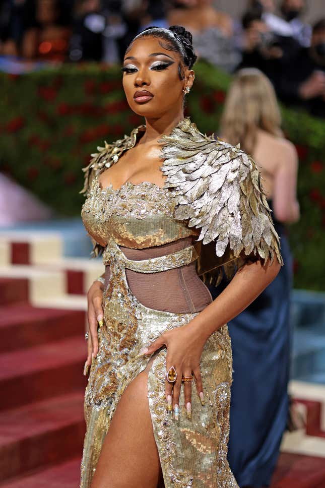 Megan Thee Stallion attends The 2022 Met Gala Celebrating “In America: An Anthology of Fashion” at The Metropolitan Museum of Art on May 02, 2022 in New York City.