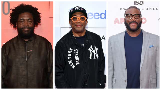 Questlove, left; Spike Lee, Tyler Perry.