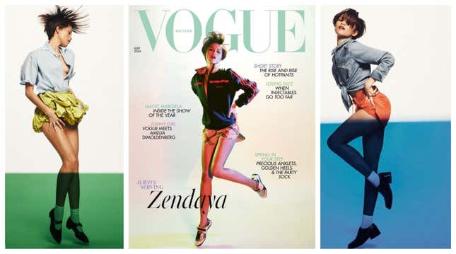 Image for article titled Zendaya&#39;s Vogue Covers and These &#39;Challengers&#39; Press Tour Outfits Showcase Black Girl Magic