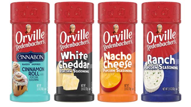 Orville Redenbacher seasoning bottles