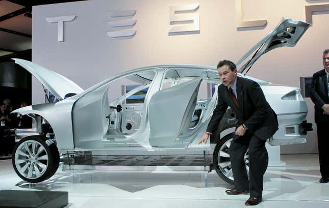 Lucid CEO Peter Rawlinson in 2011. Rawlinson was Tesla's chief engineer for the Model S between 2009 and 2012.