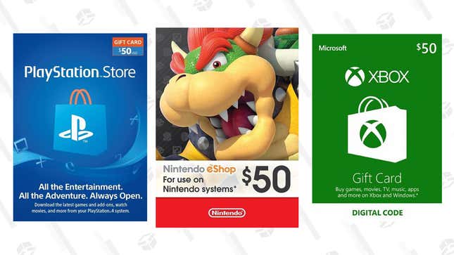 Get $50 PSN, Xbox, and Nintendo Gift Cards for Under $45