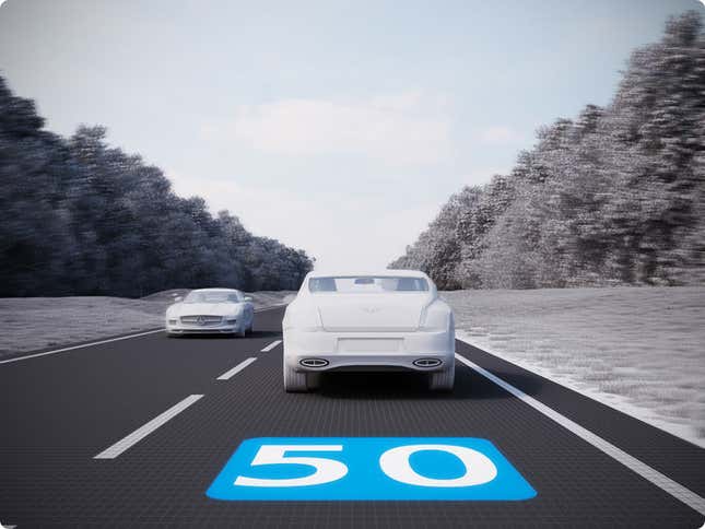 Razmetkus road display concept. Courtesy Art. Lebedev Studio.