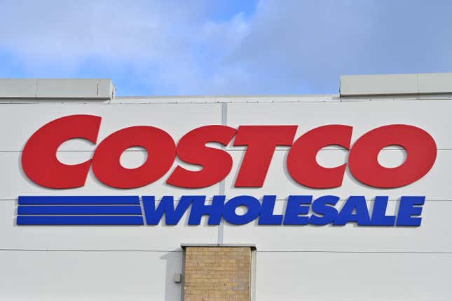 A Costco Wholesale at Lakeside Retail Park in Grays, United Kingdom. 