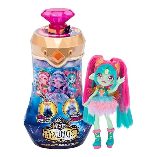 Image for article titled Magic Mixies Amber Dragon. Magically Reveal a 6.5" Pixling Doll Inside a Potion Bottle. Mix a Magic Potion to Create Your Pixling, Now 77% Off