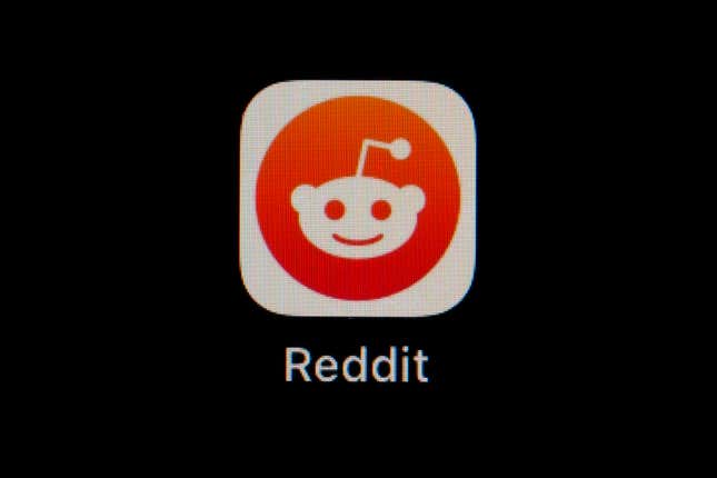 FILE - The Reddit app icon is seen on a smartphone, Feb. 28, 2023, in Marple Township, Pa. Reddit is due to begin trading on the New York Stock Exchange on Tuesday, March 21, 2024. (AP Photo/Matt Slocum, File)