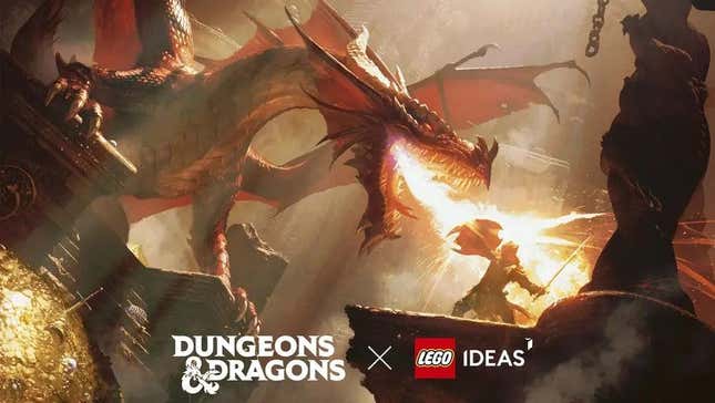 Logo for Dungeons & Dragons and Lego Ideas' collaboration