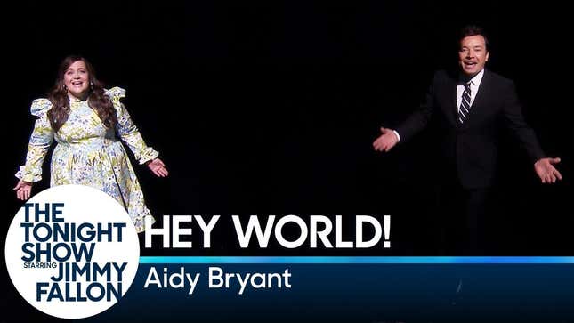 Aidy Bryant tells Jimmy Fallon about taking her <i>Shrill</i> cast to a strip club